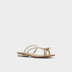 Aldo Garberia Silver Women's Flats - Flip flop