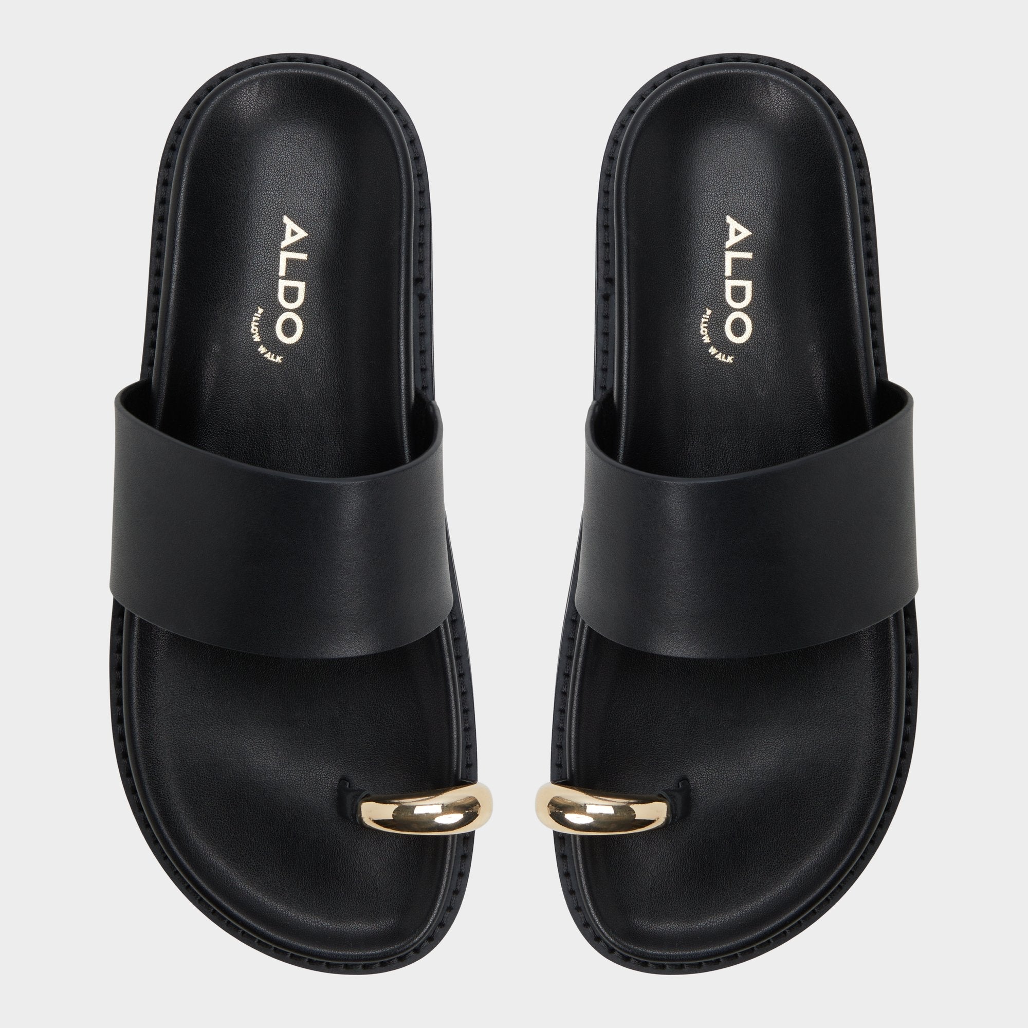 Aldo Beachstroll Black Women's Footbed sandals - Footbed sandal, Footbed sandal