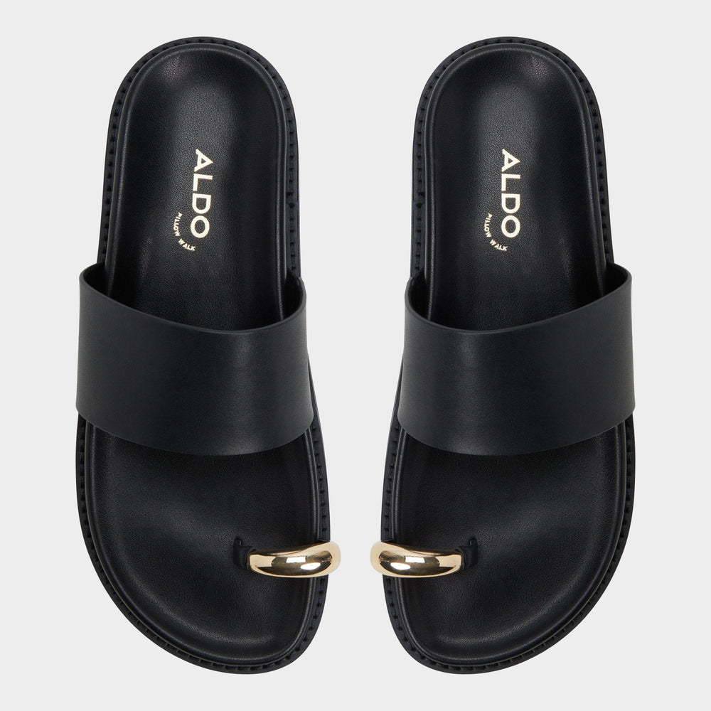 Aldo Beachstroll Black Women's Footbed sandals - Footbed sandal, Footbed sandal