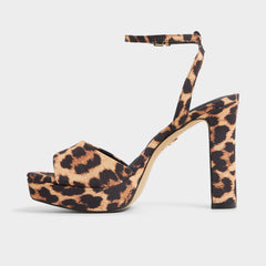 Aldo Chicgleam Brown Multi Women's Strappy sandals - Strappy heeled sandal, Platform