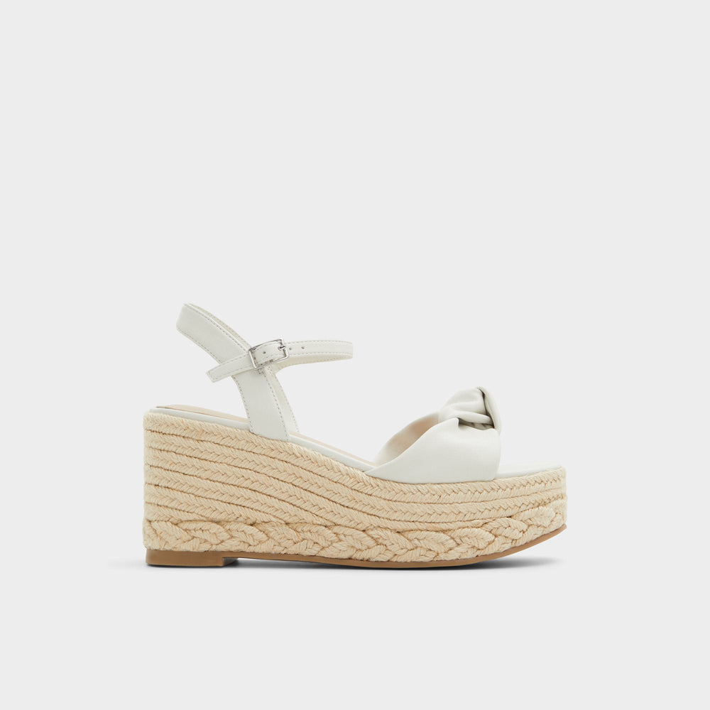 Aldo Annamarie White Women's Wedges - Wedge sandal, Wedge heel