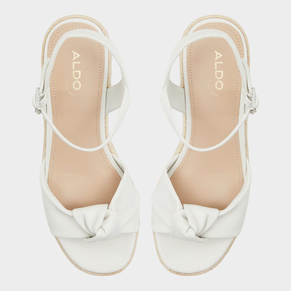 Aldo Annamarie White Women's Wedges - Wedge sandal, Wedge heel