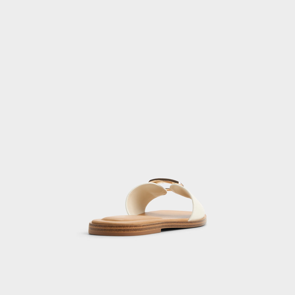 Aldo Tidella White Women's Flats - Slide sandal