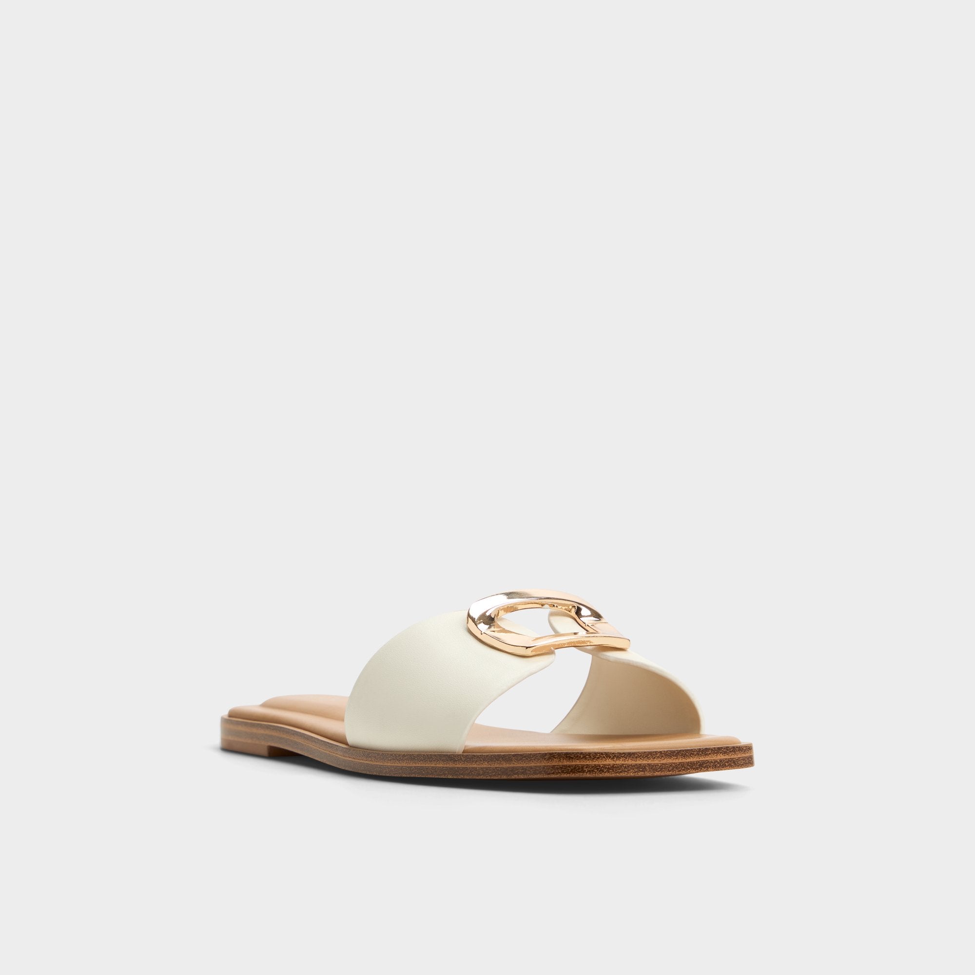 Aldo Tidella White Women's Flats - Slide sandal