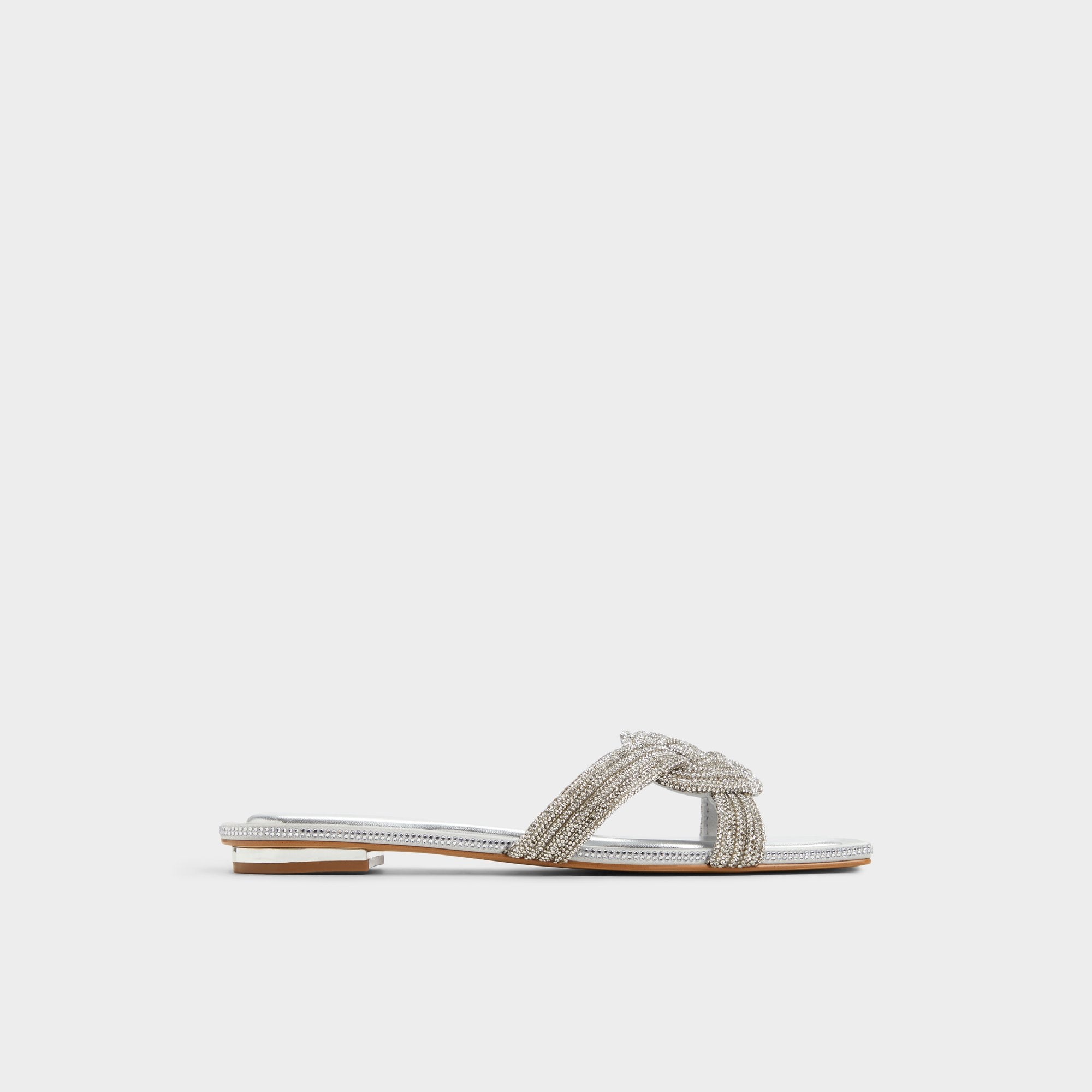 Aldo Karlina Silver Women's Iridescent metallics - Slide sandal