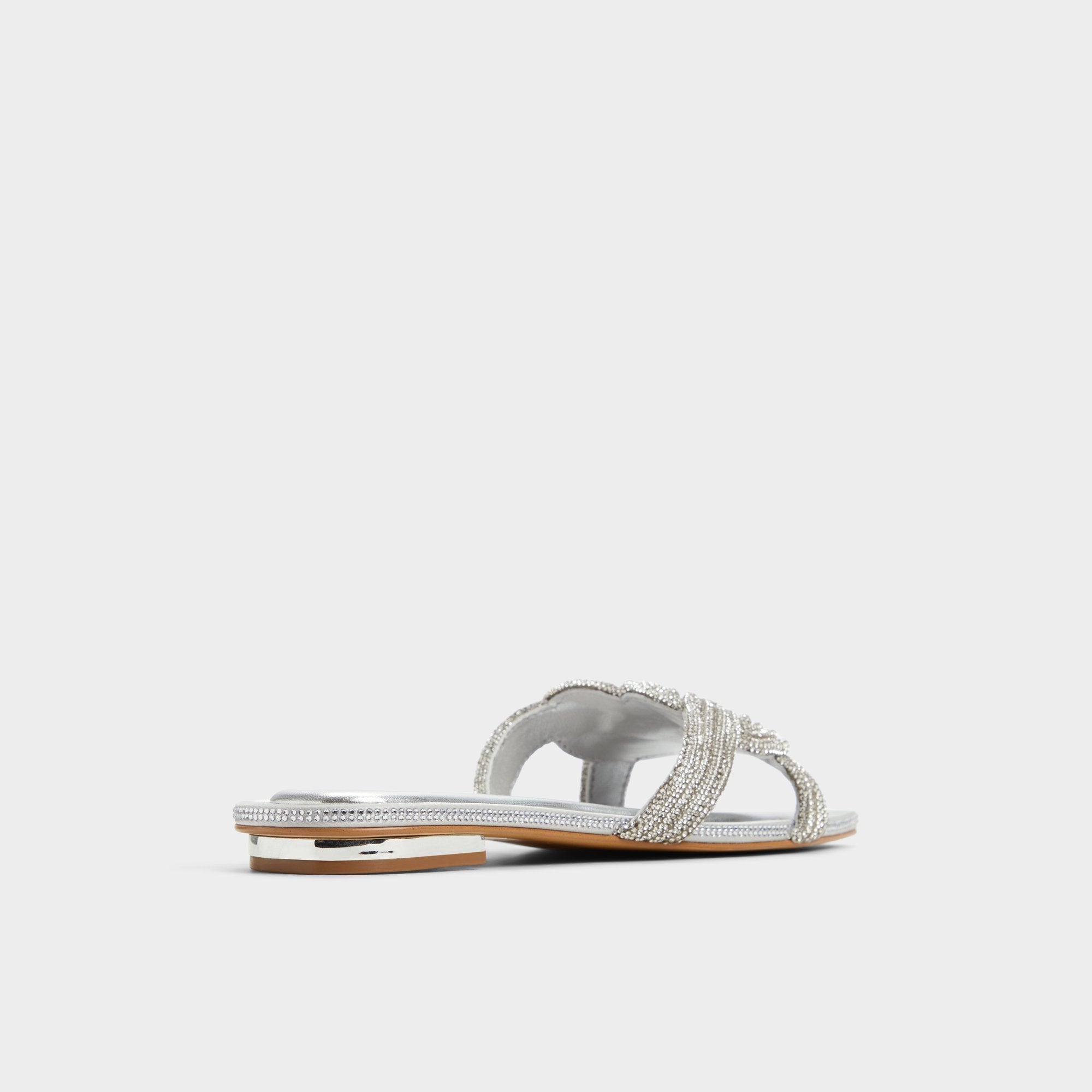 Aldo Karlina Silver Women's Iridescent metallics - Slide sandal