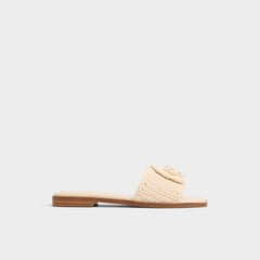 Aldo Sabbia Light Beige Women's Flats - Slide sandal