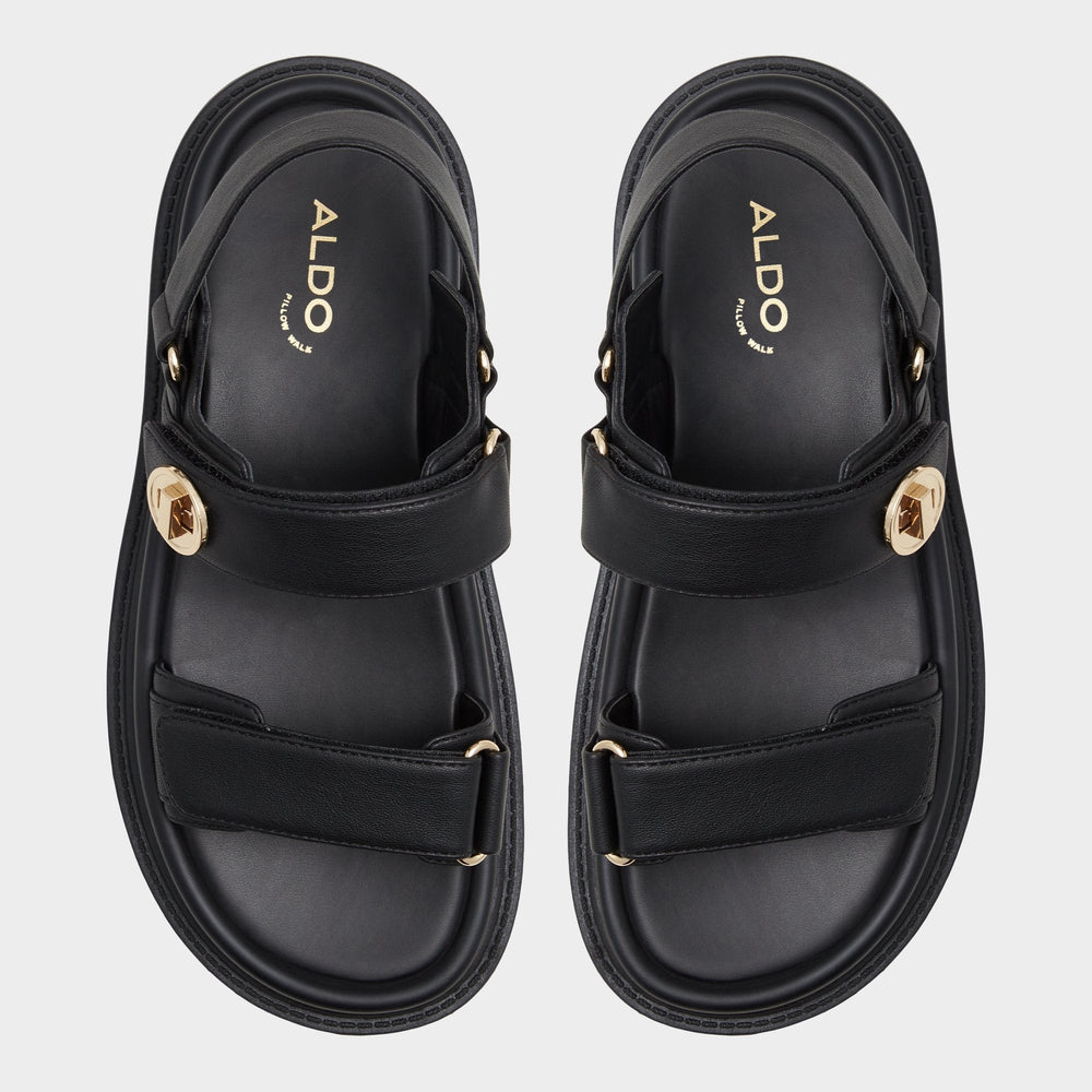 Aldo Linette Black Women's Footbed sandals - Footbed sandal, Footbed sandal