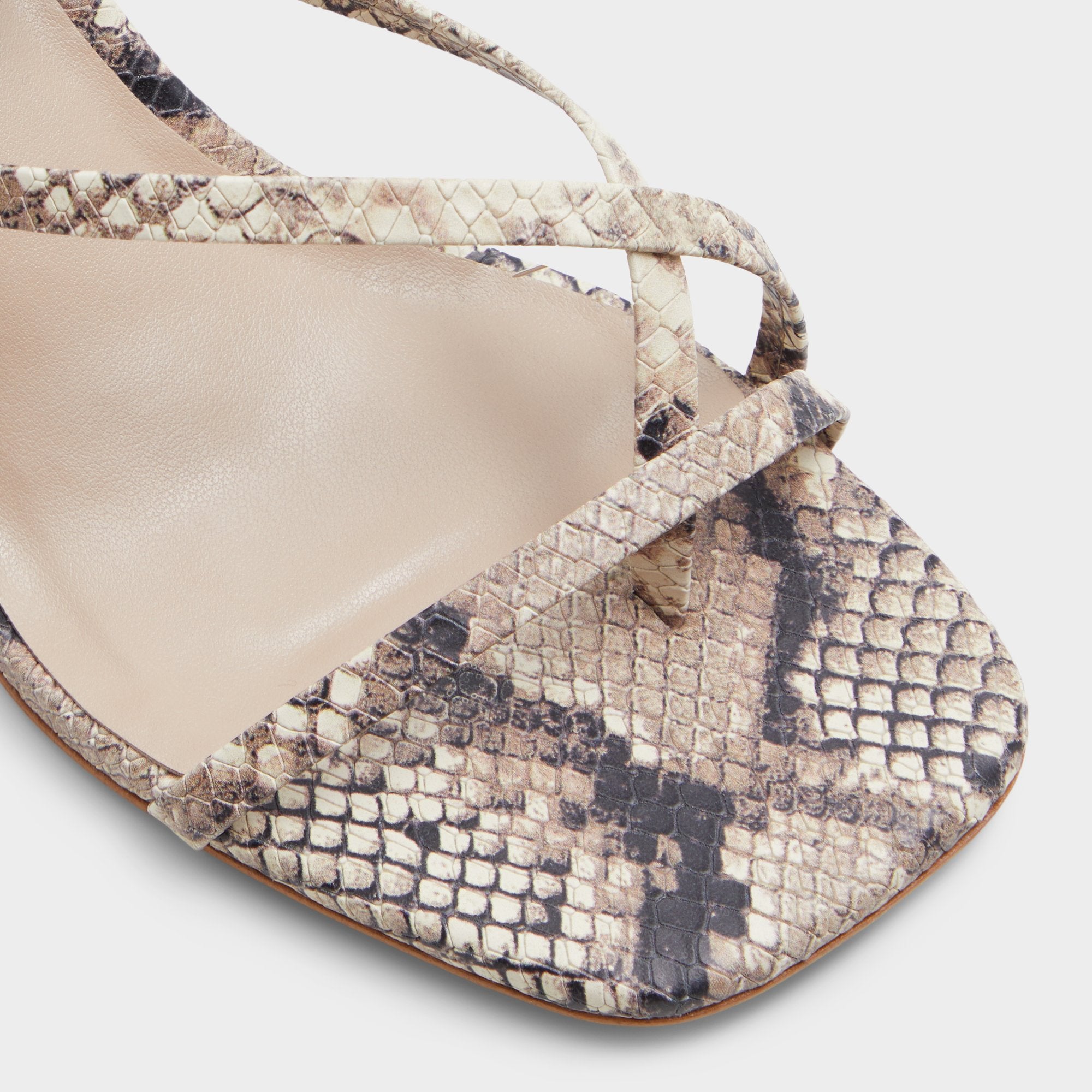 Aldo Adrauder in Brown Overflow 13801090 - Strappy block heeled sandal, Block heel