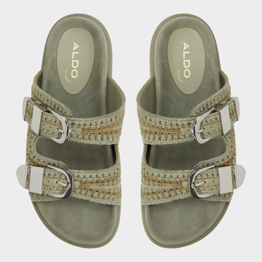 Aldo Bohodream Khaki Women's Footbed sandals - Footbed sandal