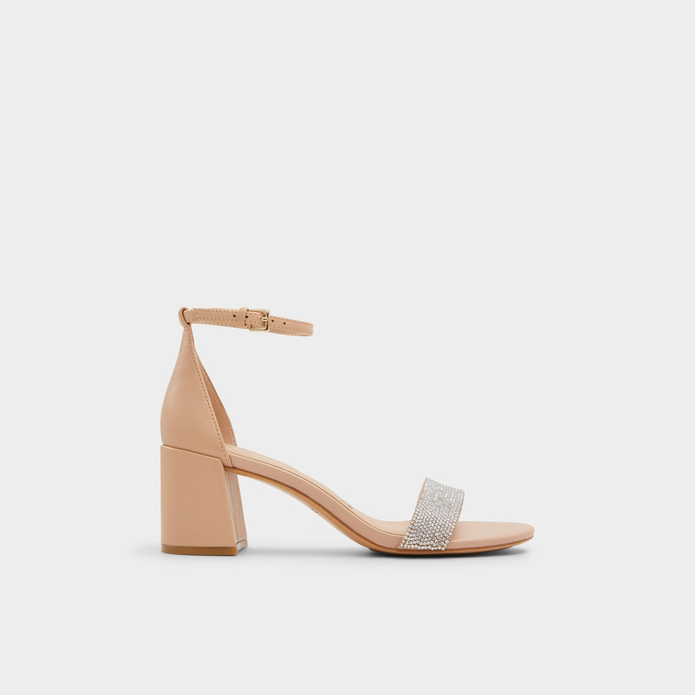 Aldo Pristine in Bone - Strappy sandal, Block heel