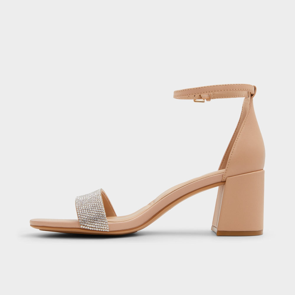 Aldo Pristine in Bone - Strappy sandal, Block heel