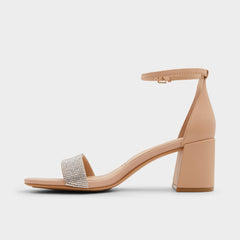 Aldo Pristine in Bone - Strappy sandal, Block heel