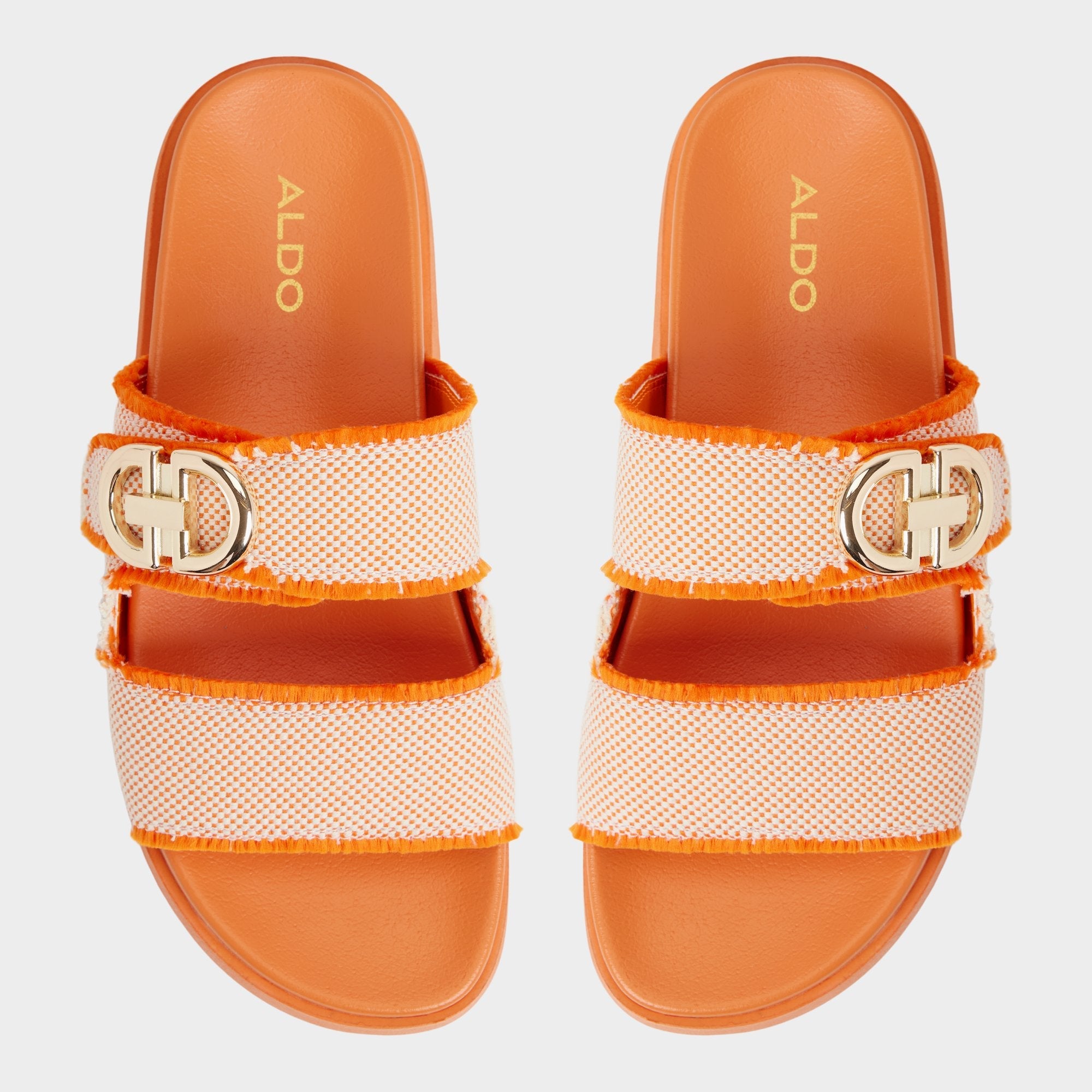 Aldo Daisymae Orange Women's Footbed sandals -