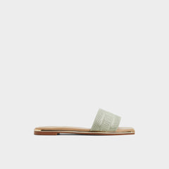 Aldo Oceania-xt Other Green Women's Flats - Slide sandal