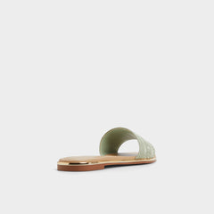Aldo Oceania-xt Other Green Women's Flats - Slide sandal