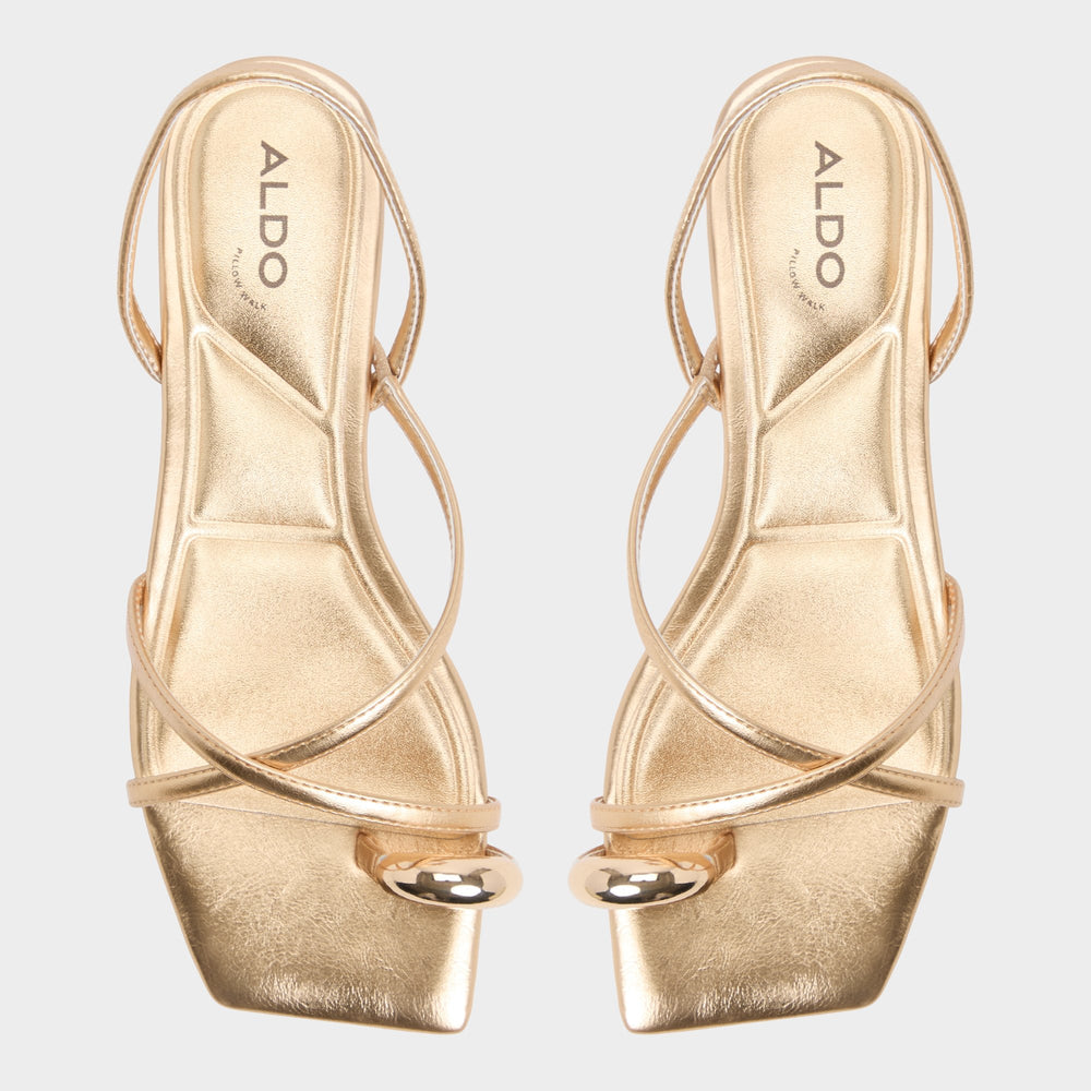 Aldo Synthesa Gold Women's Travel essentials - Flip flop