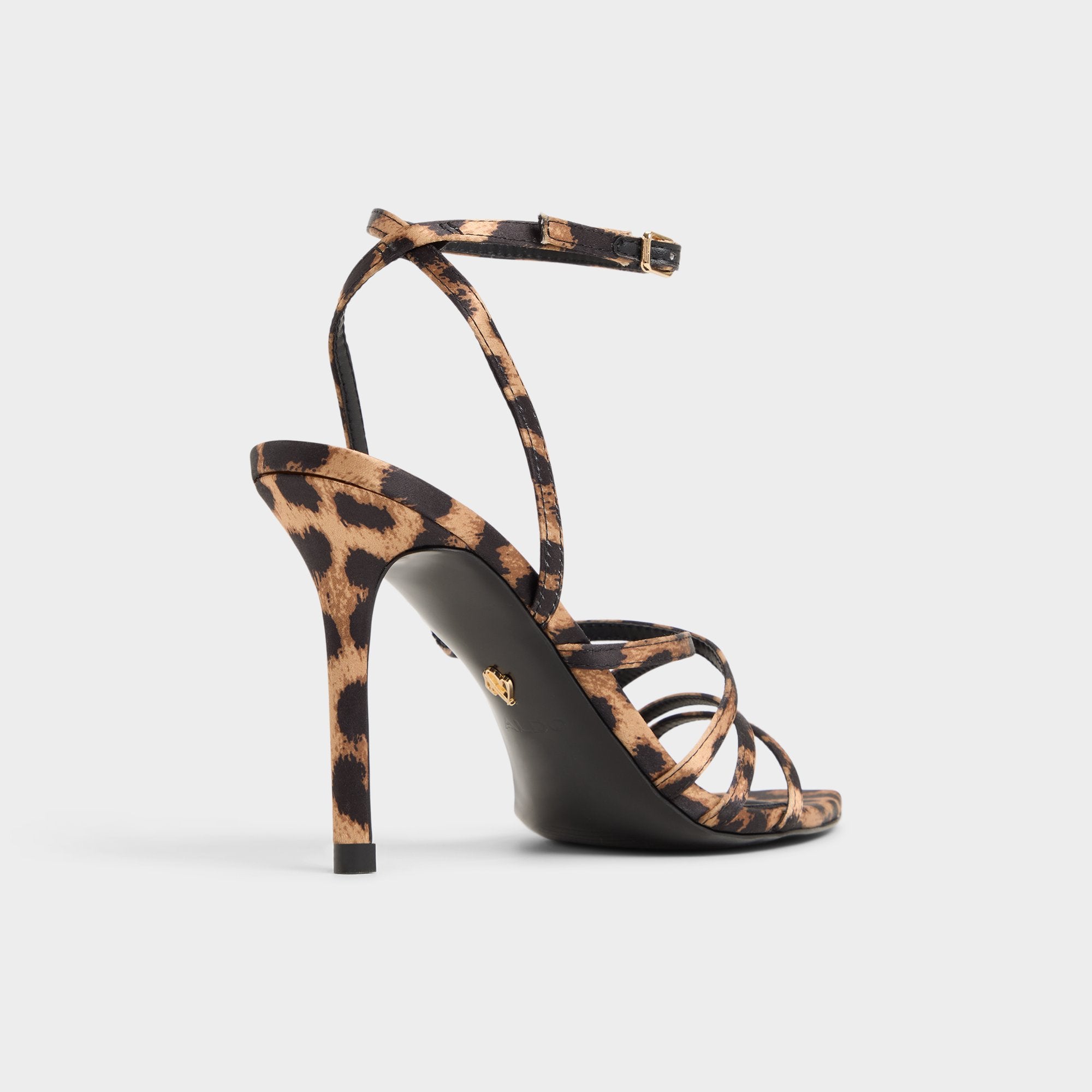 Aldo Solania Brown Multi Women's Strappy sandals - Strappy heeled sandal, Stiletto heel