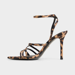 Aldo Solania Brown Multi Women's Strappy sandals - Strappy heeled sandal, Stiletto heel