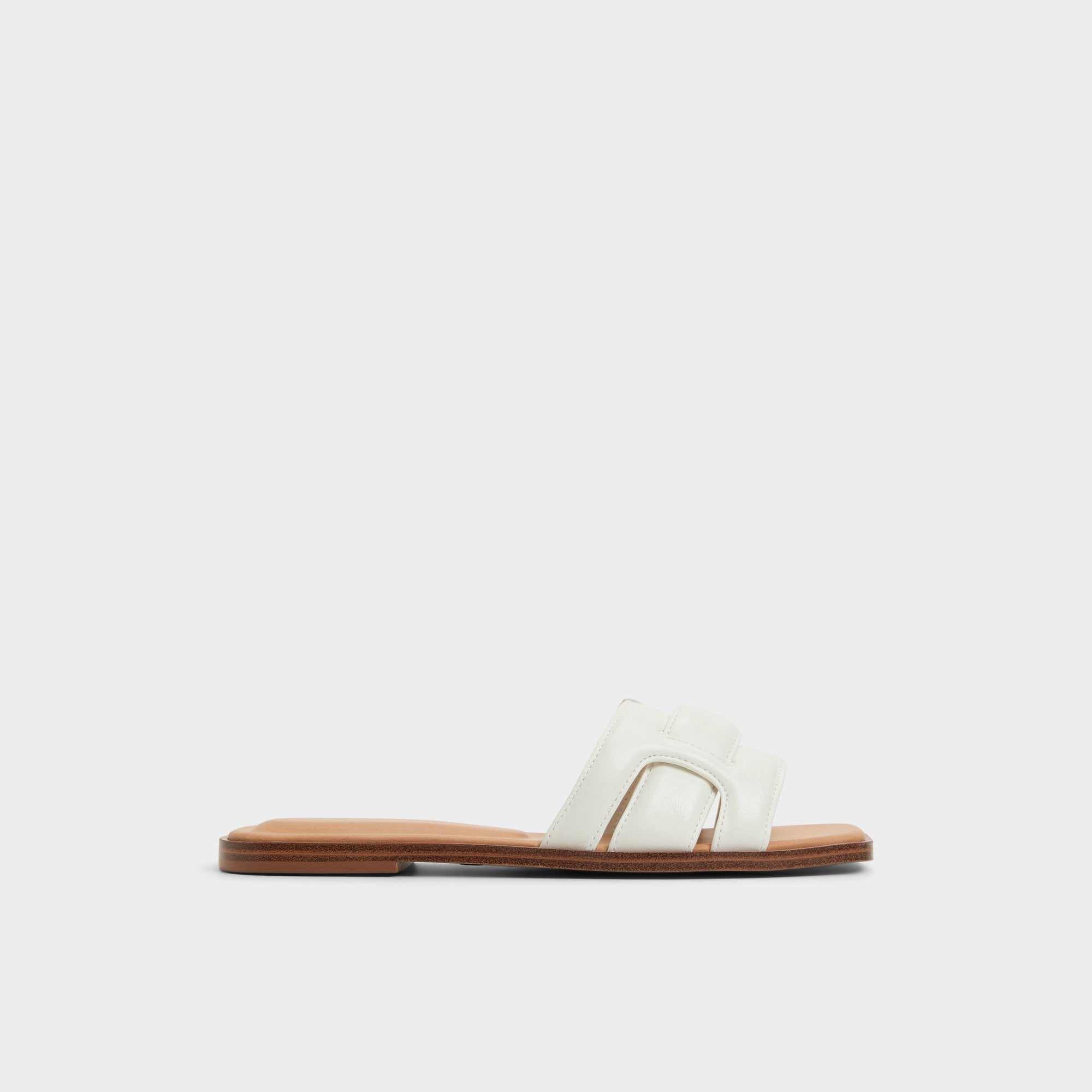 Aldo Eleny White Women's Flats - Slide sandal