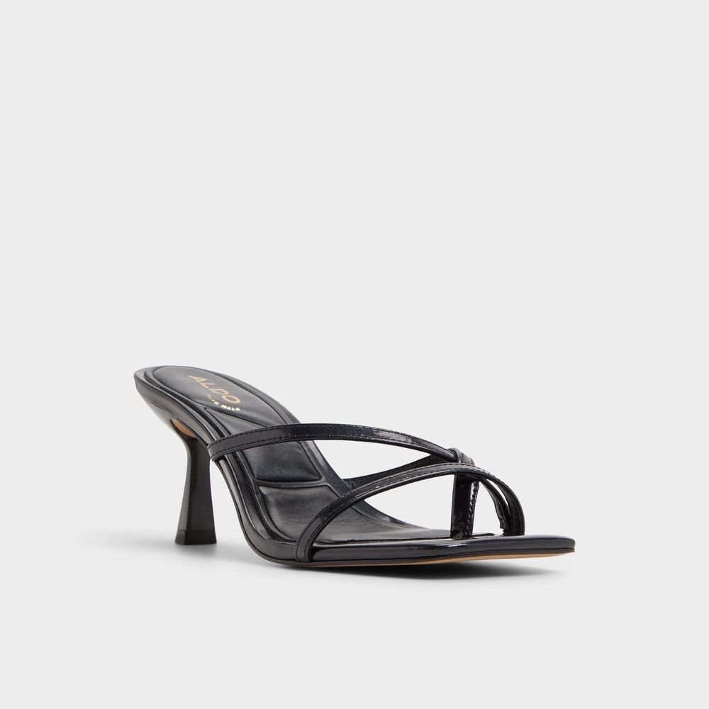 Aldo Calypsa Black Women's Animal Prints - Strappy heeled sandal, Block heel
