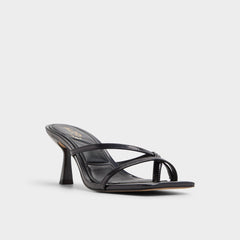 Aldo Calypsa Black Women's Animal Prints - Strappy heeled sandal, Block heel