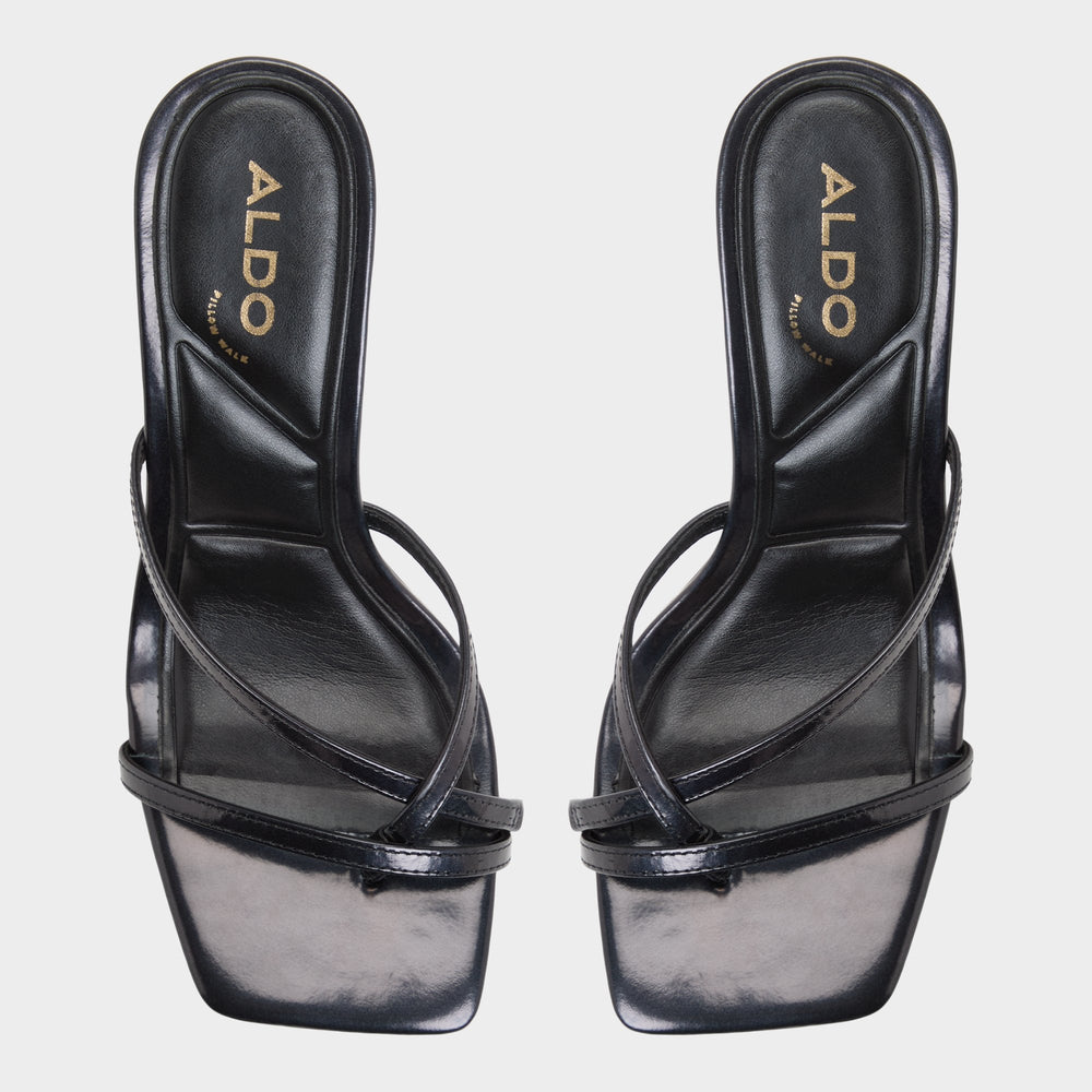 Aldo Calypsa Black Women's Animal Prints - Strappy heeled sandal, Block heel