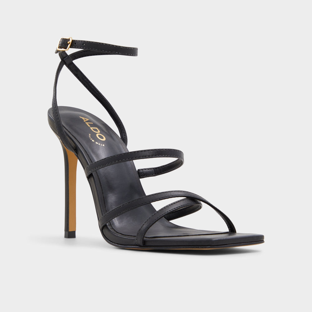 Aldo Galoi Black Women's Strappy sandals - Strappy heeled sandal