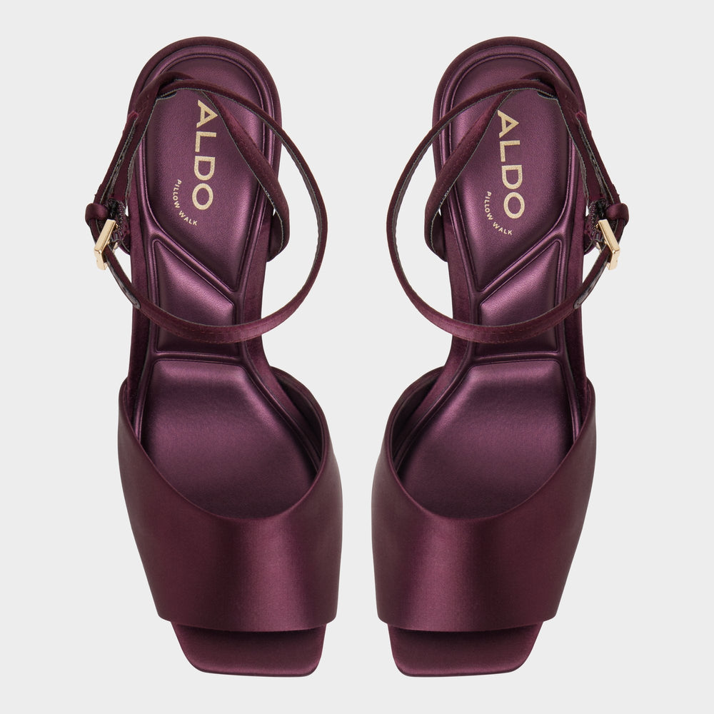 Aldo Kaiasien in Bordo 14151896 - Strappy heeled sandal, Stiletto heel