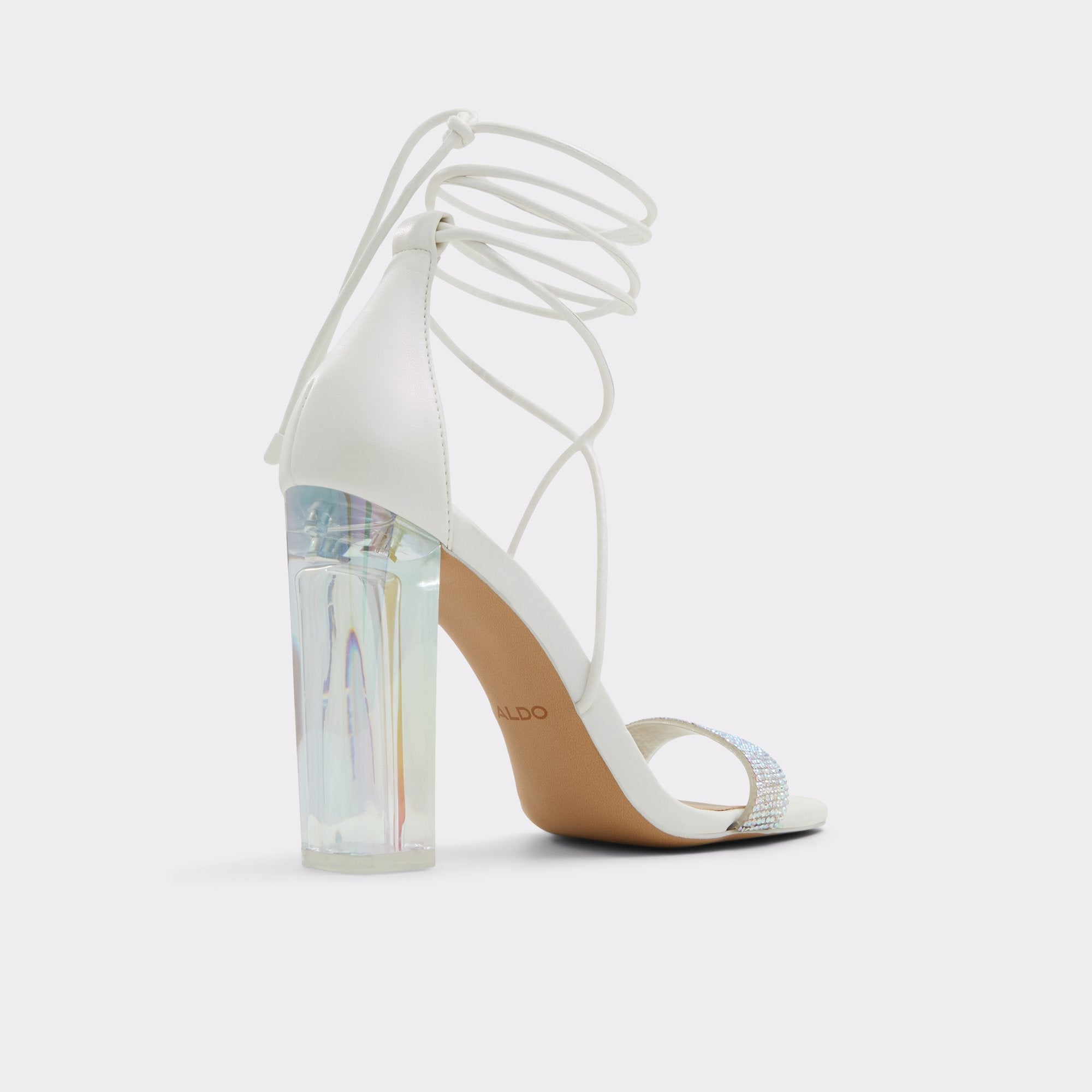 Aldo Onardonia in Open Natural - Strappy sandal, Block heel