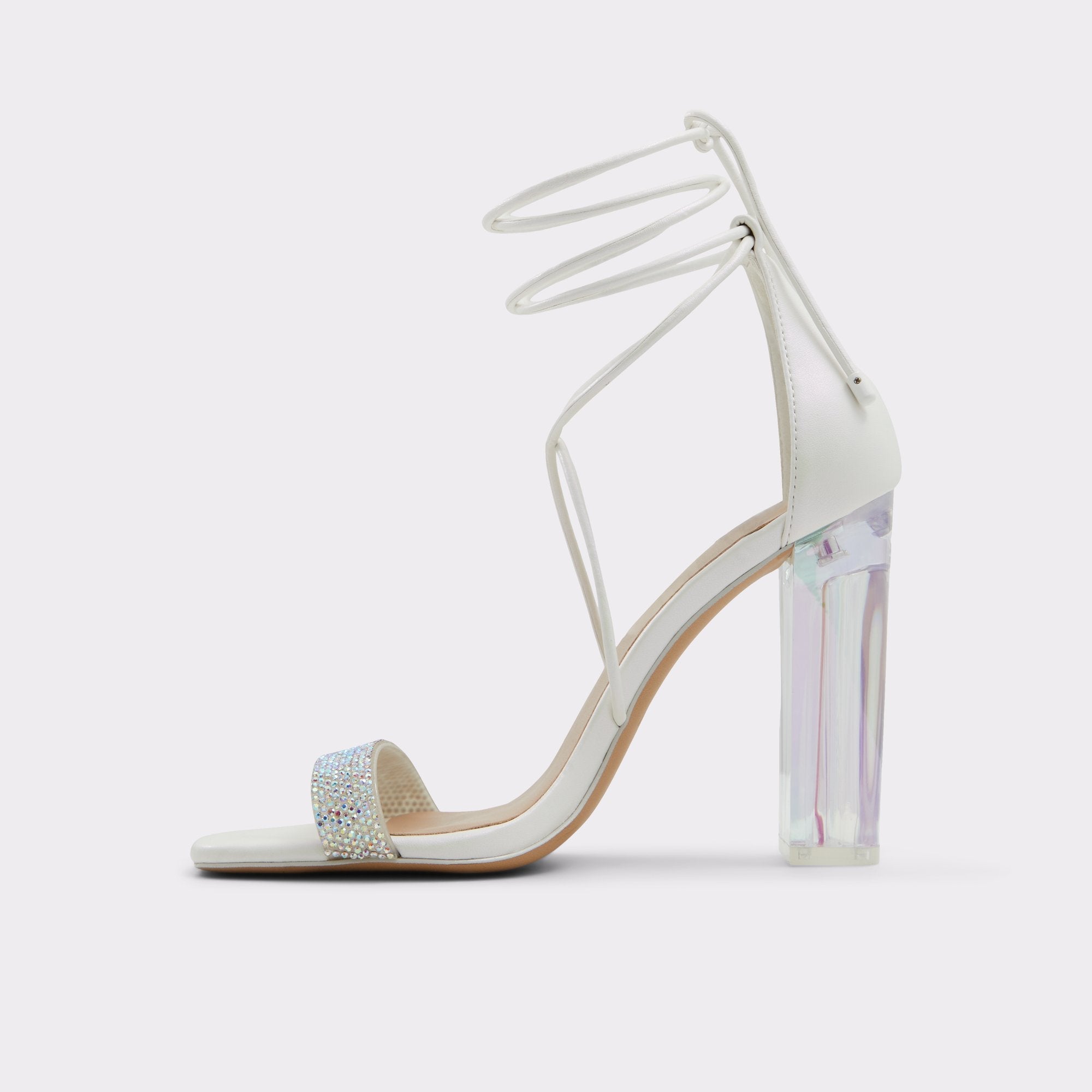 Aldo Onardonia in Open Natural - Strappy sandal, Block heel