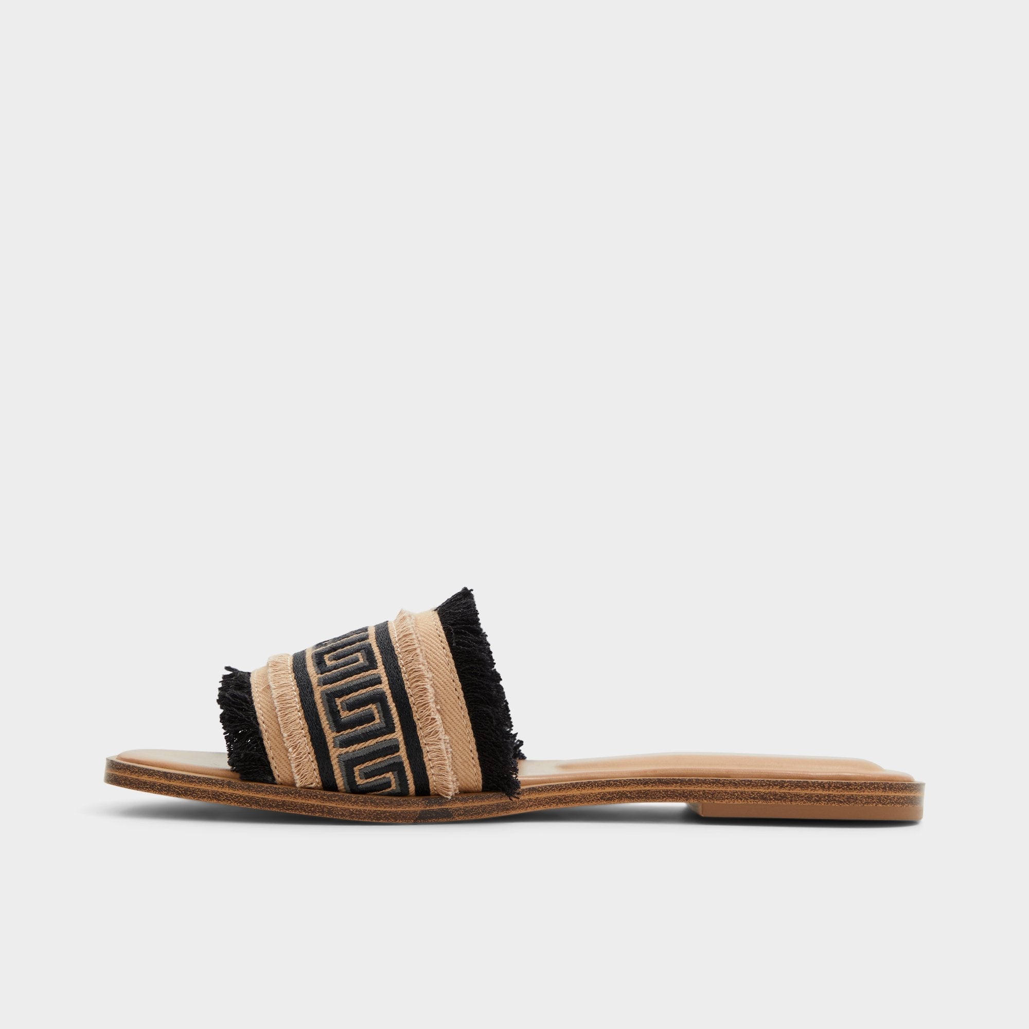 Aldo Nalani Open Black Women's Flats - Slide sandal