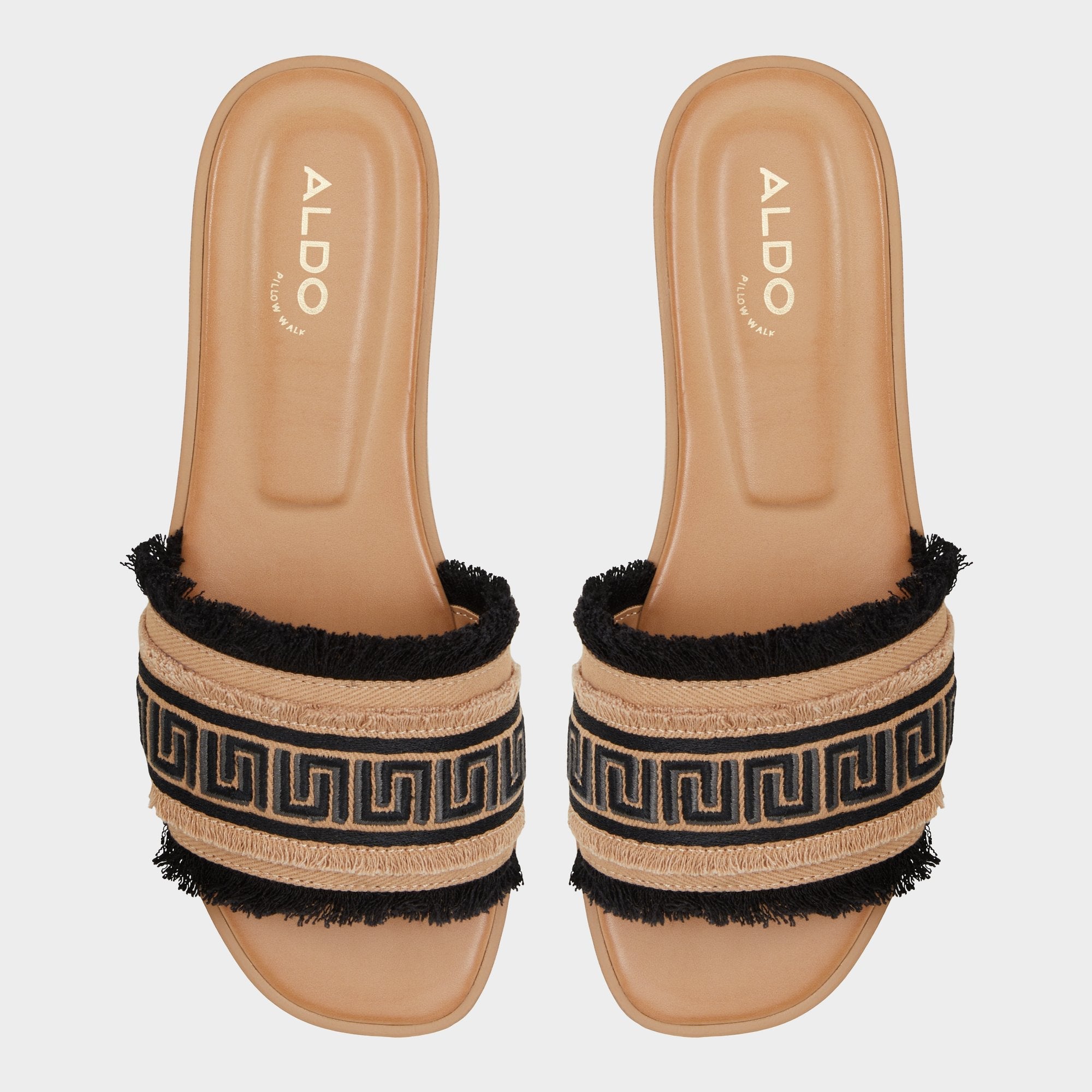 Aldo Nalani Open Black Women's Flats - Slide sandal