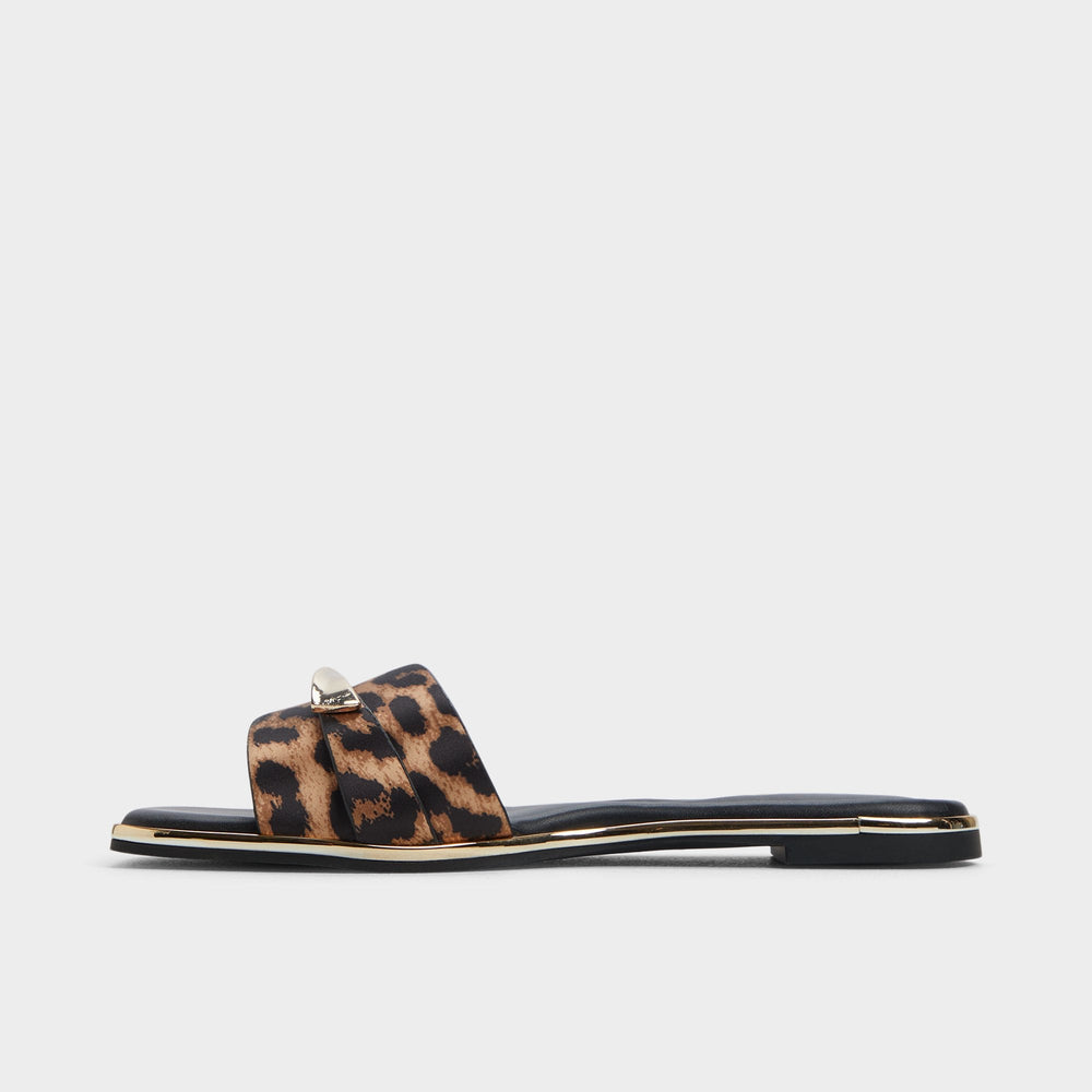 Aldo Darlina Brown Multi Women's Flats - Slide sandal