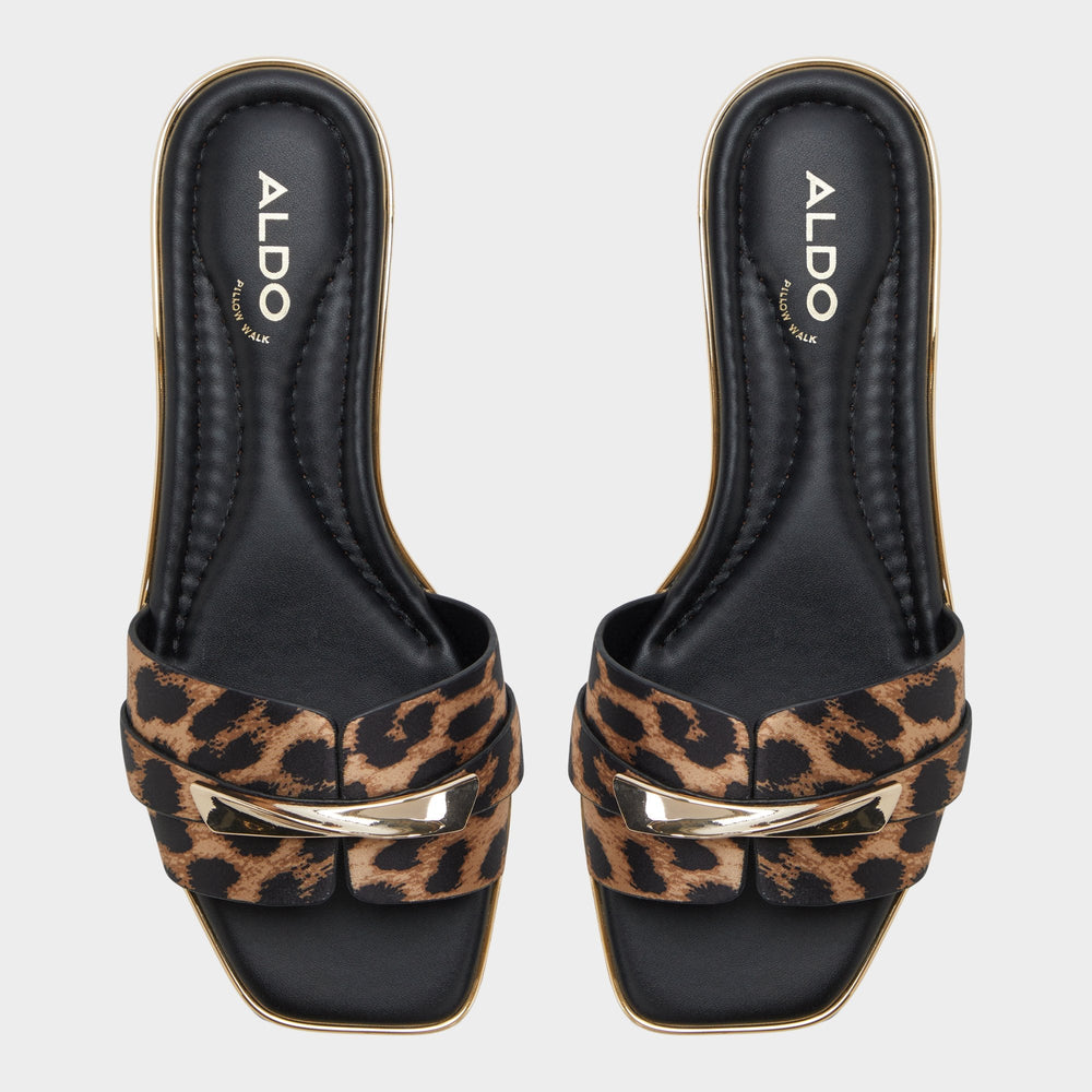 Aldo Darlina Brown Multi Women's Flats - Slide sandal