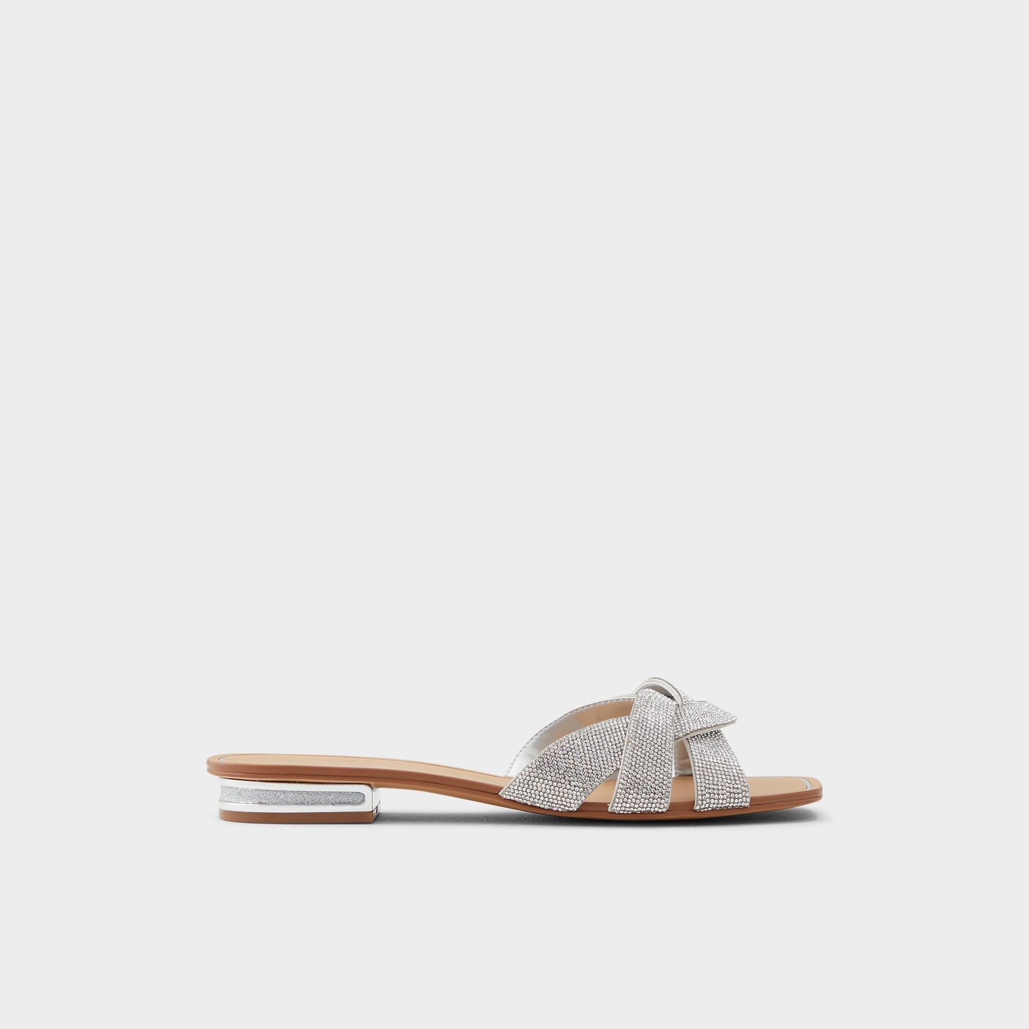 Aldo Coredith Silver Women's Flats - Slide sandal