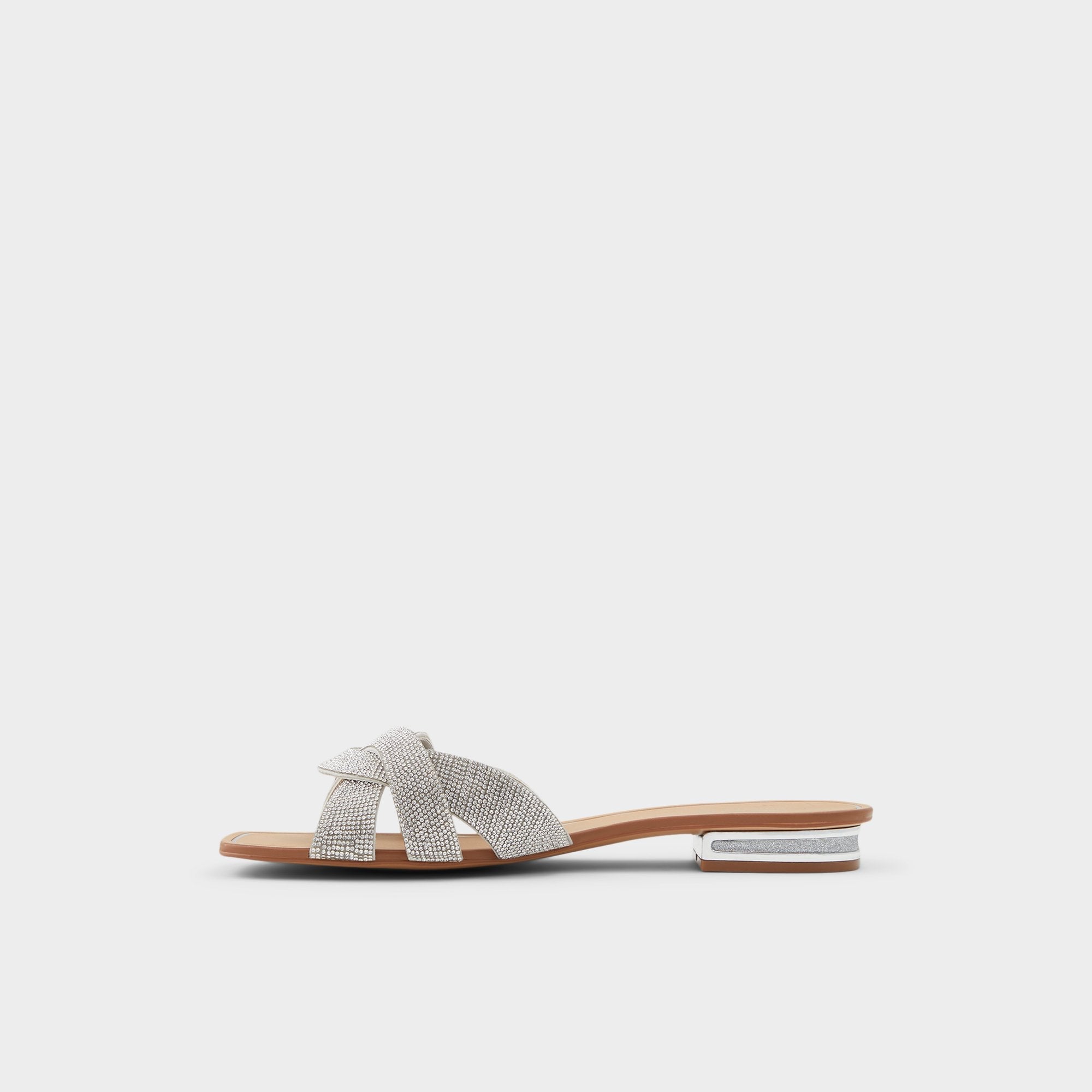 Aldo Coredith Silver Women's Flats - Slide sandal