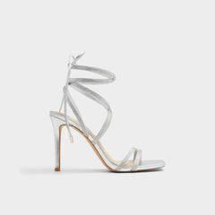 Aldo Phaedra in Silver - Strappy stiletto sandal