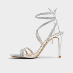Aldo Phaedra in Silver - Strappy stiletto sandal
