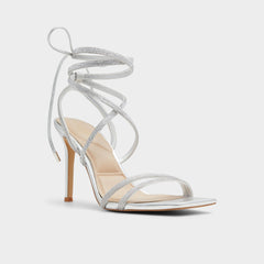Aldo Phaedra in Silver - Strappy stiletto sandal