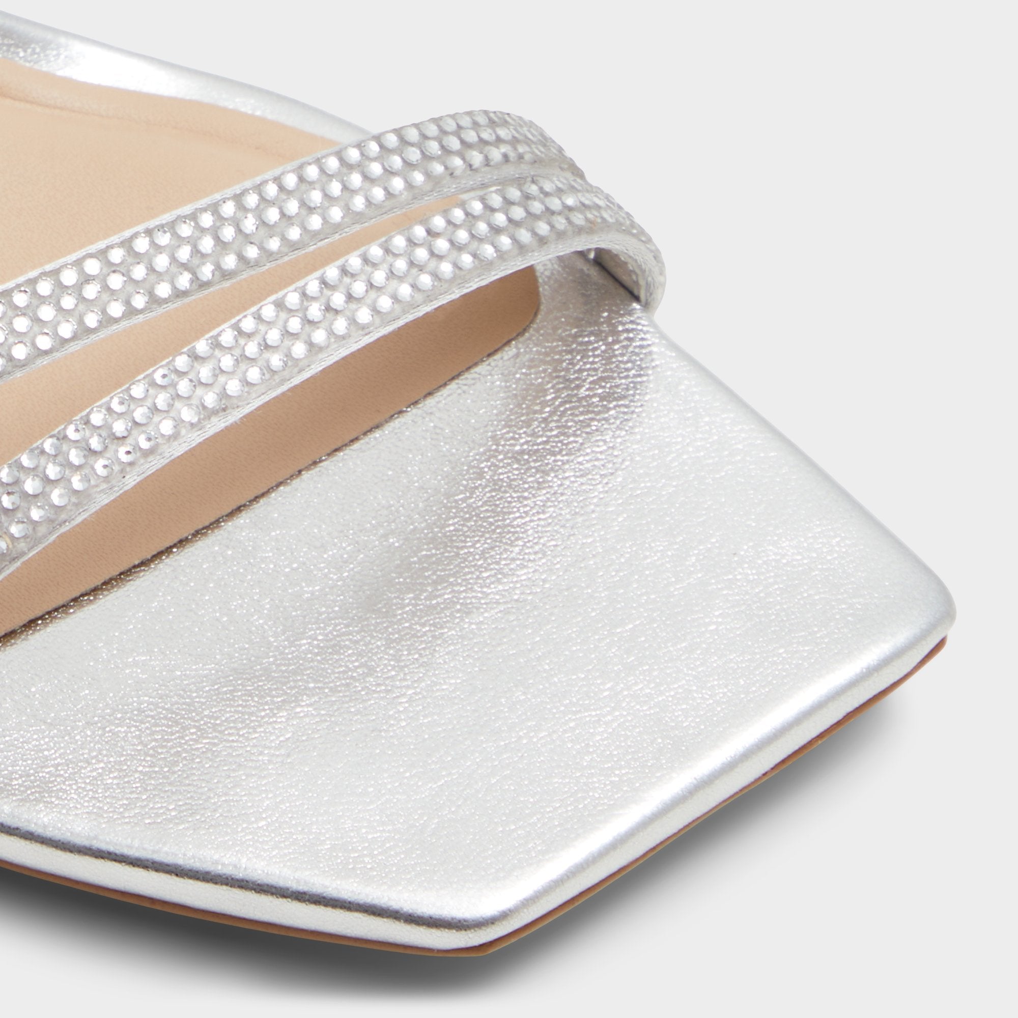 Aldo Phaedra in Silver - Strappy stiletto sandal