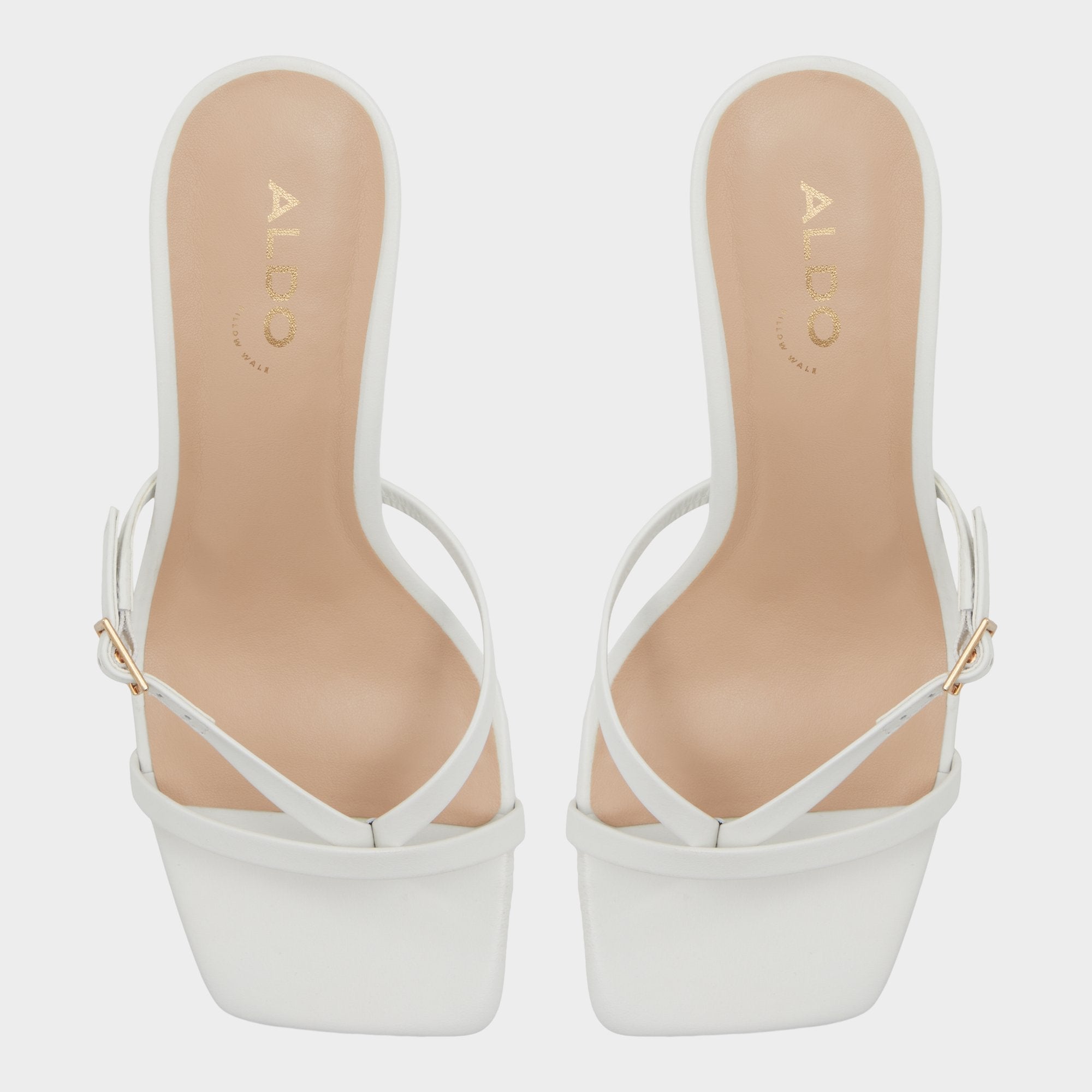 Aldo Gannever White/Bone Women's Heeled sandals -