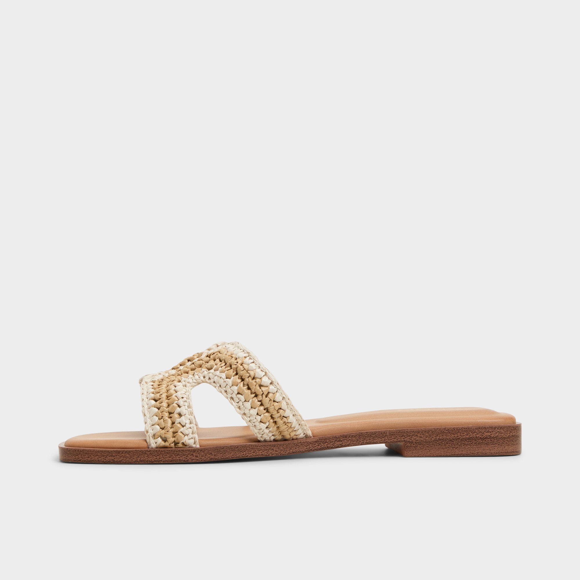 Aldo Itsandal Beige Women's Flats - Slide sandal