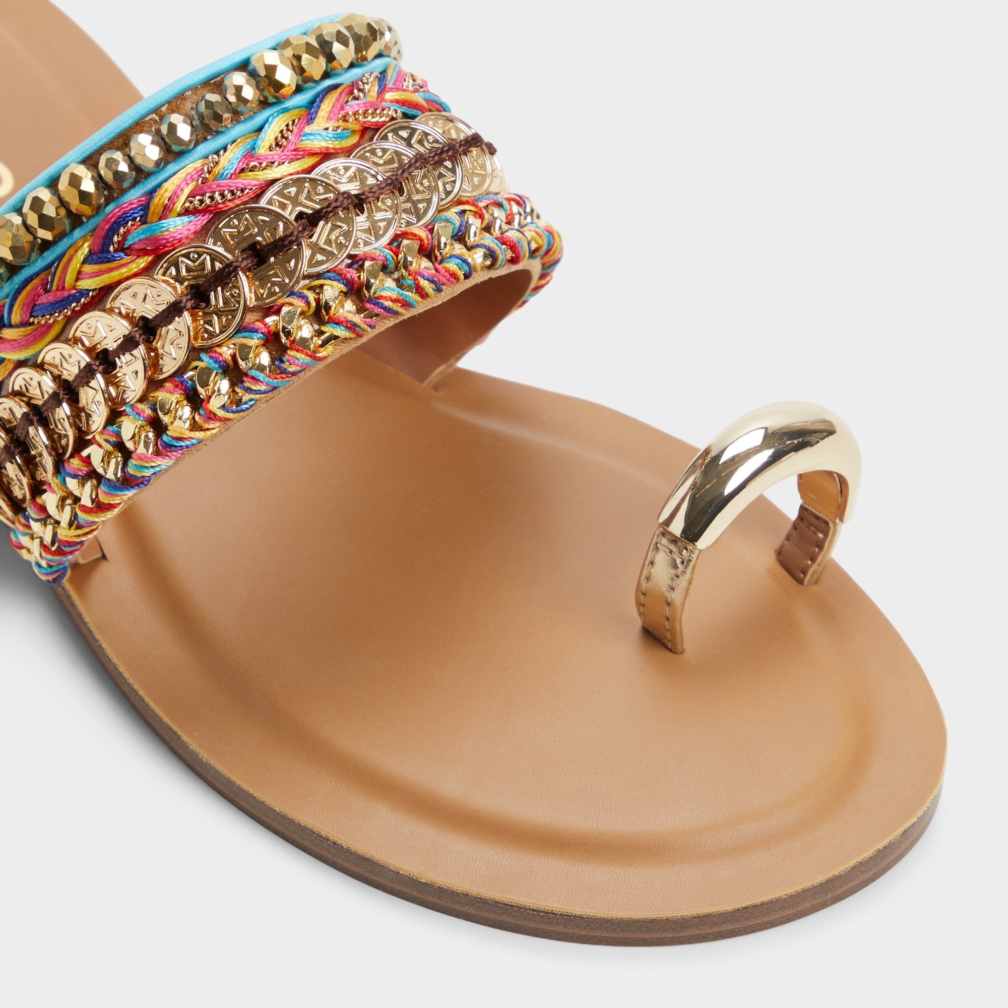 Aldo Beachwalk Multicolor Women's Flats - Slide sandal