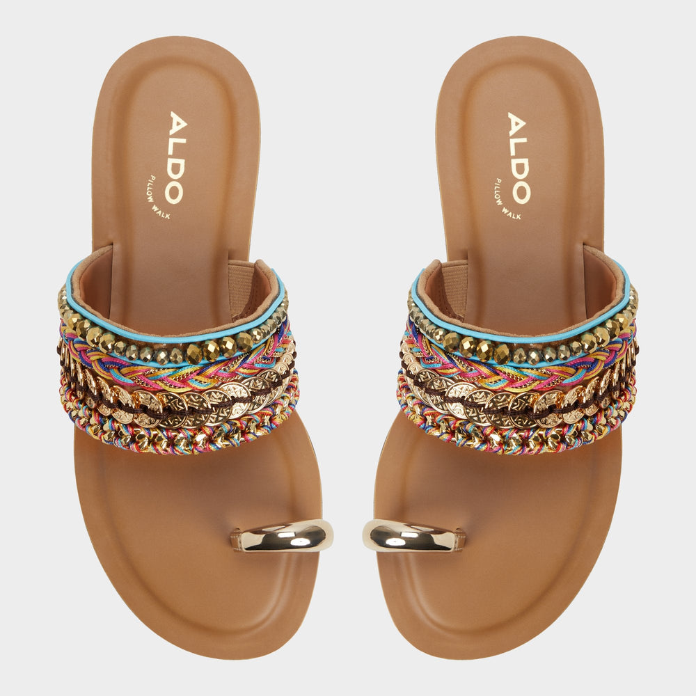 Aldo Beachwalk Multicolor Women's Flats - Slide sandal