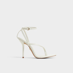 Aldo Abyfindley White/Bone Women's Strappy sandals - Heeled flip flop
