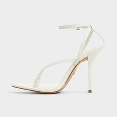 Aldo Abyfindley White/Bone Women's Strappy sandals - Heeled flip flop