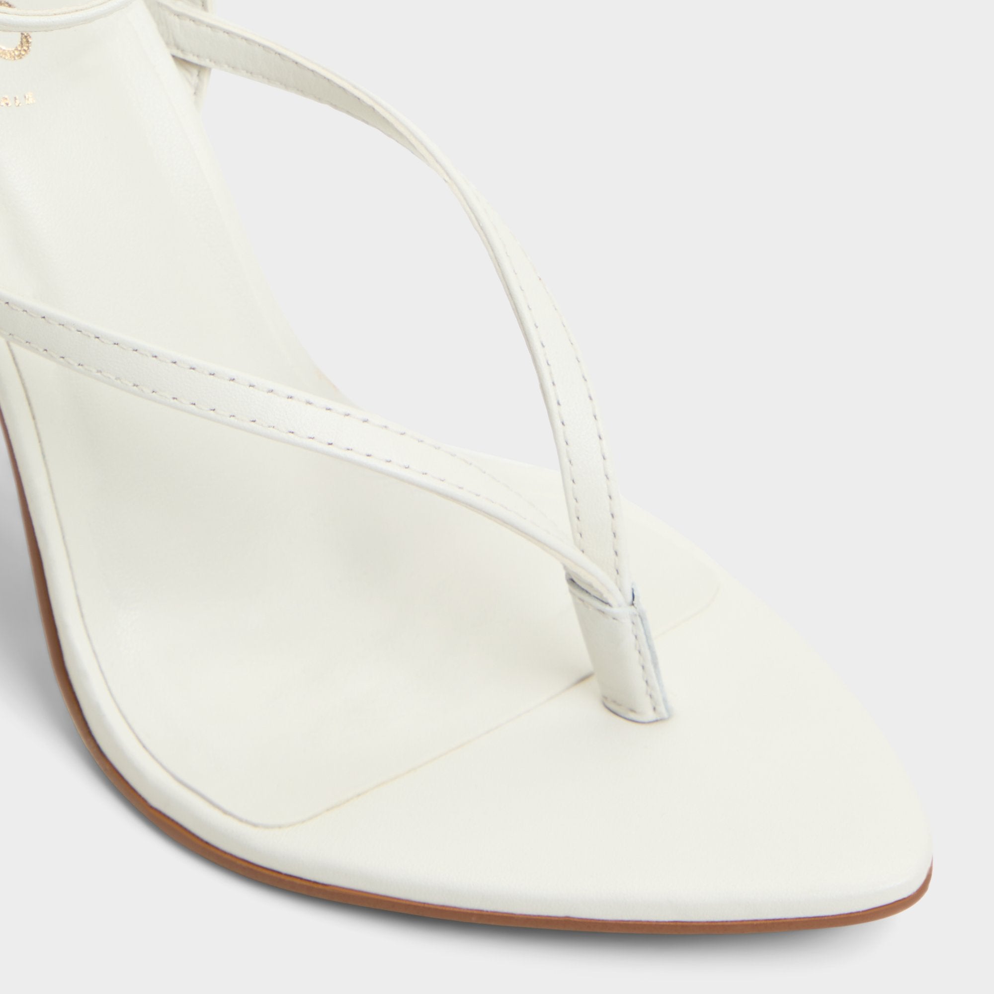 Aldo Abyfindley White/Bone Women's Strappy sandals - Heeled flip flop