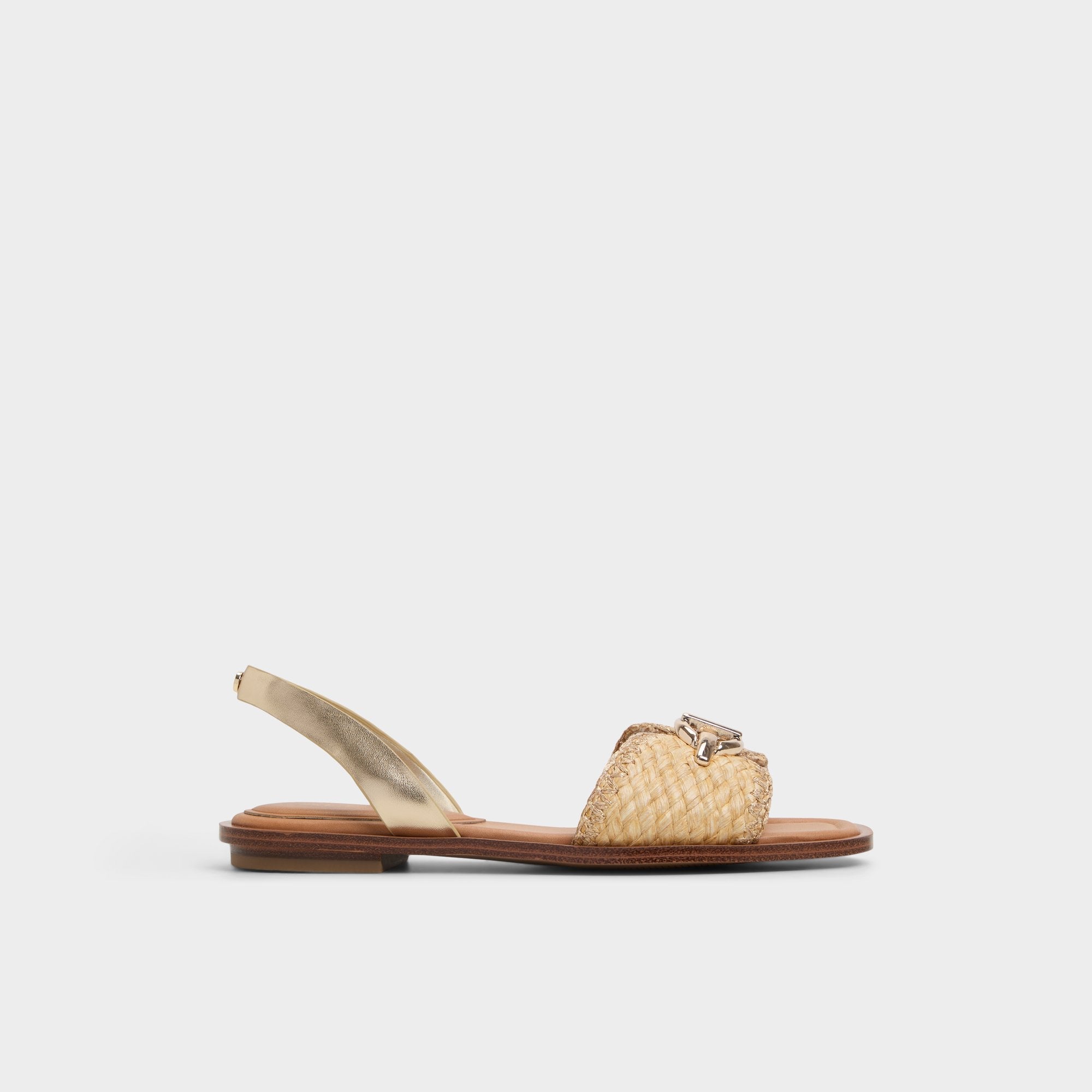 Aldo Goassi Gold Women's Iridescent metallics - Flat sandal