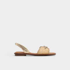 Aldo Goassi Gold Women's Iridescent metallics - Flat sandal